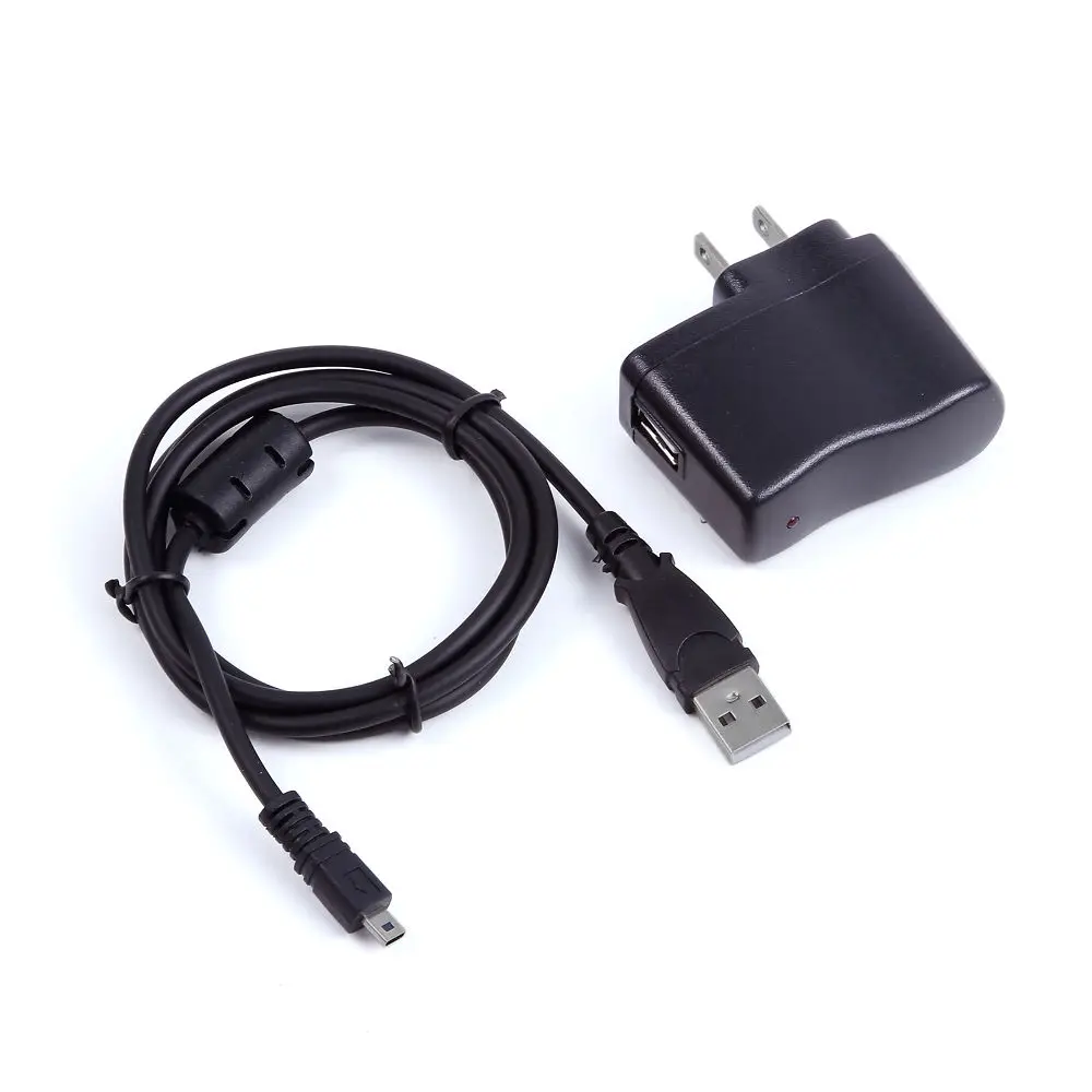 1A USB AC/DC Power Adapter Battery Charger Cord For Olympus VR 310 VR