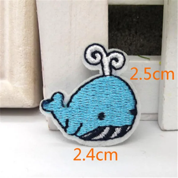 Cute Animals Iron on Cloth Patches 3pcs - Dolphine