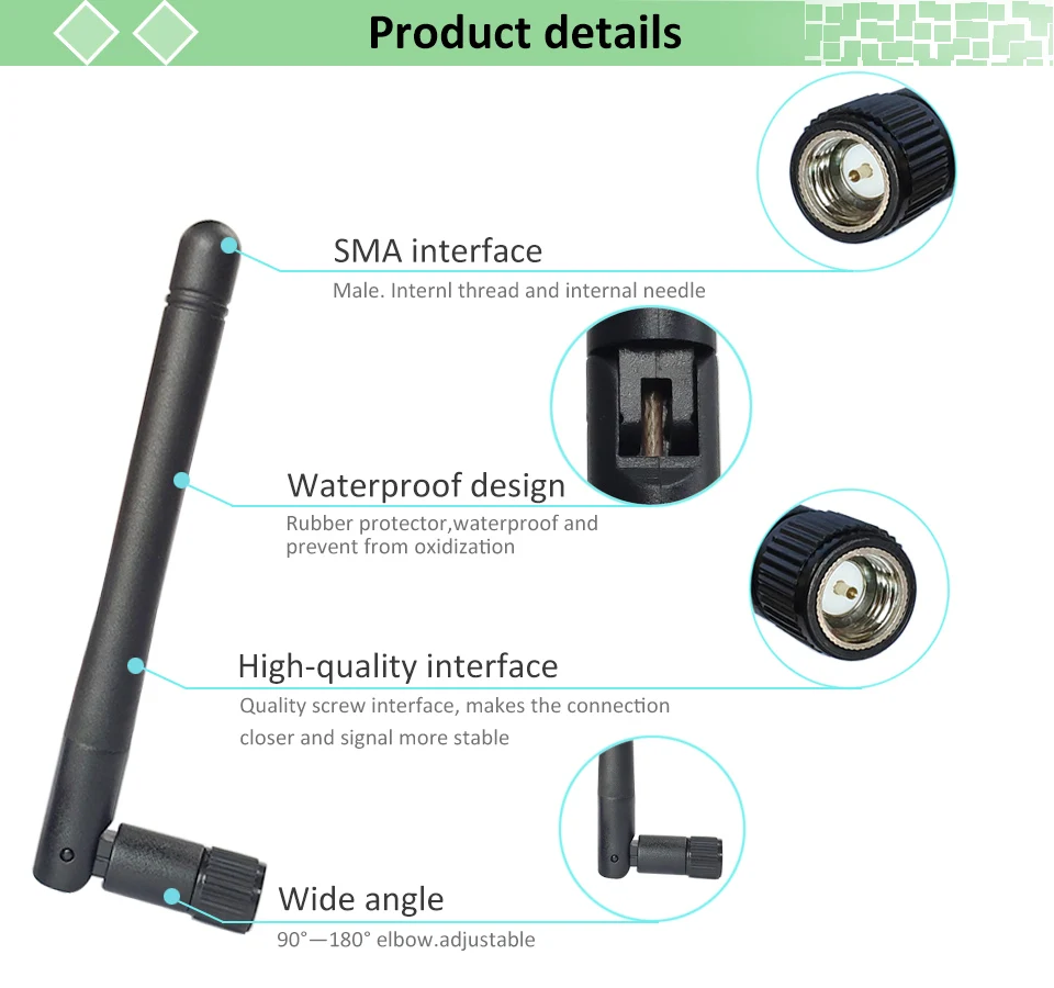 5 шт. 868 MHz 915 MHz Антенна 3dbi SMA разъем GSM 915 MHz 868 MHz antena antenne водонепроницаемый 10 см RP-SMA/u. FL кабель-косичка