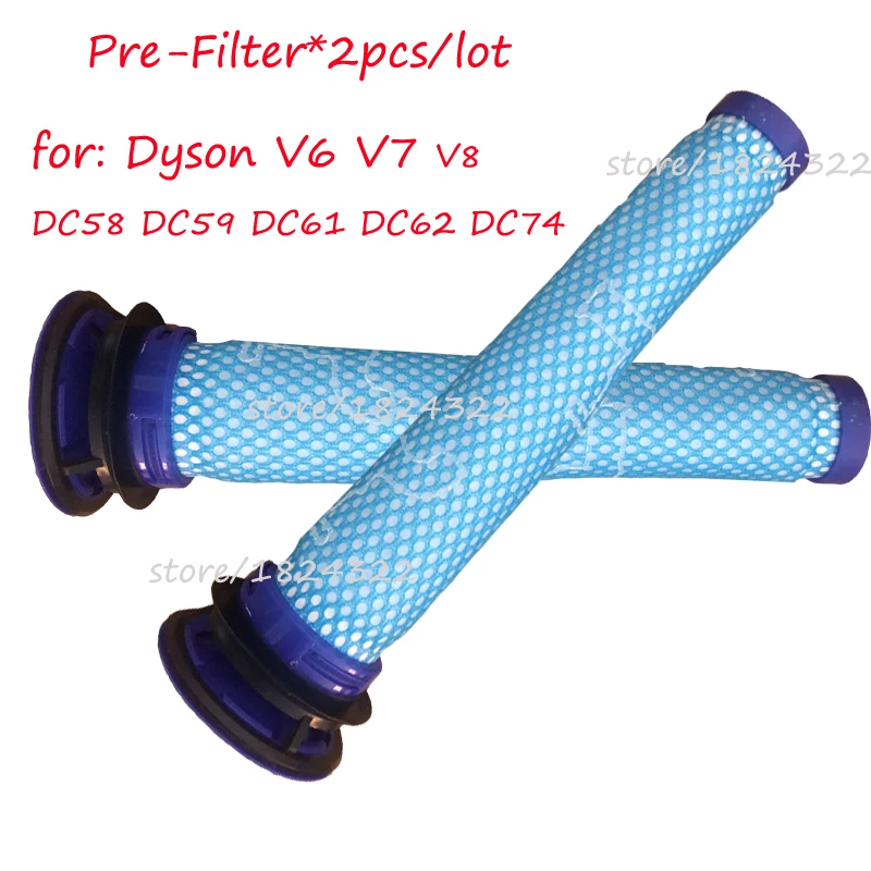 

2*Filters Replaces for dyson v6 v7 v8 dc62 DC61 DC58 DC59 DC74 Vacuum Cleaner Filter Part # 965661-01 Fette Filter