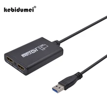 Kebidumei USB 3,0 конвертер аудио игра видео Захват карты HDMI 1080P Full HD Захват адаптер ТВ-тюнер для компьютера для Windows