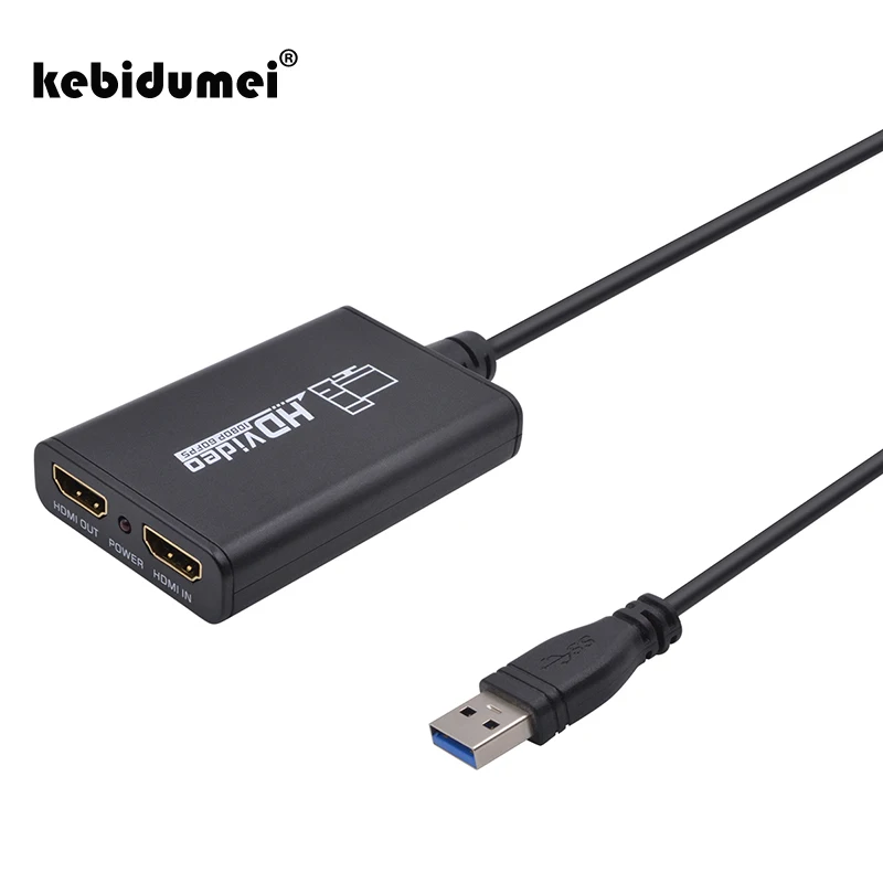 USB 3 0 конвертер kebidumei аудио-игра Карта видеозахвата HDMI 1080P Full HD адаптер захвата