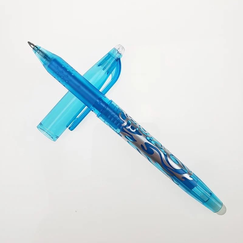 1 шт. Новинка 0,5 мм стираемая ручка 1 шт. заправки Красочные 8 цветов креативные инструменты для рисования студенческие инструменты для письма офисные канцелярские принадлежности - Цвет: Sky blue