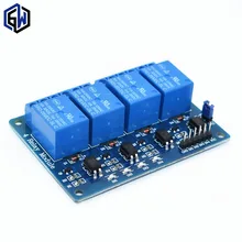 10pcs TENSTAR ROBOT 4 channel relay module 4-channel relay control board with optocoupler. Relay Output 4 way relay module