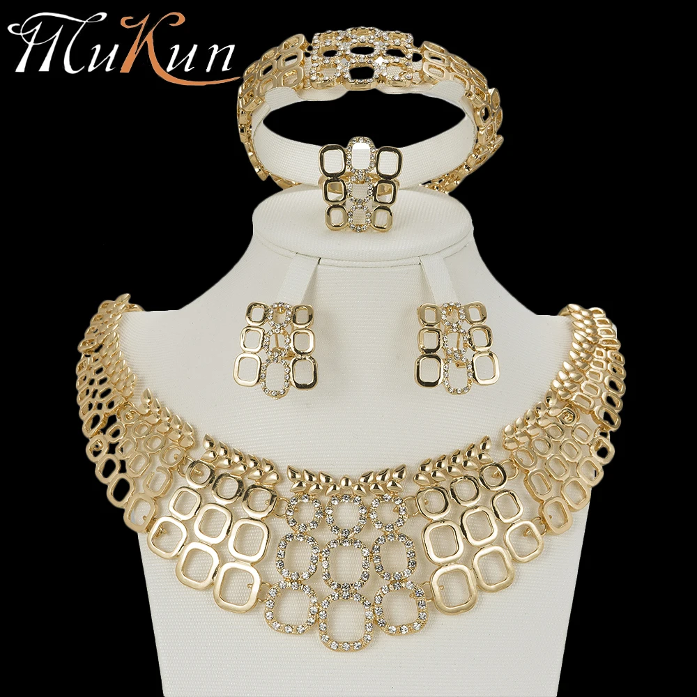 MuKun wedding jewelry dubai gold jewellery sets for women