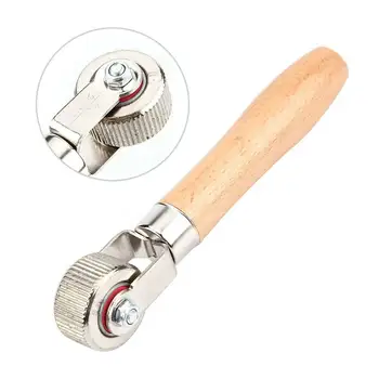 

20mm Wooden Handle Tire Patch Repair Stitcher Ball Bearing Tyre Roller Repair Tool Tire Compaction Roller