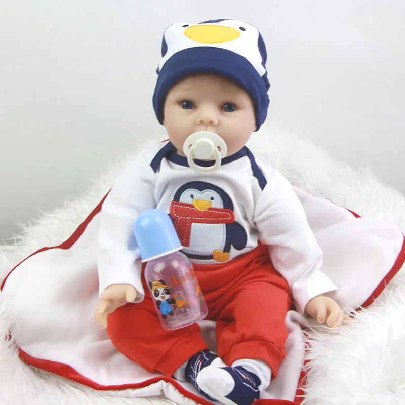 soft baby doll with pacifier