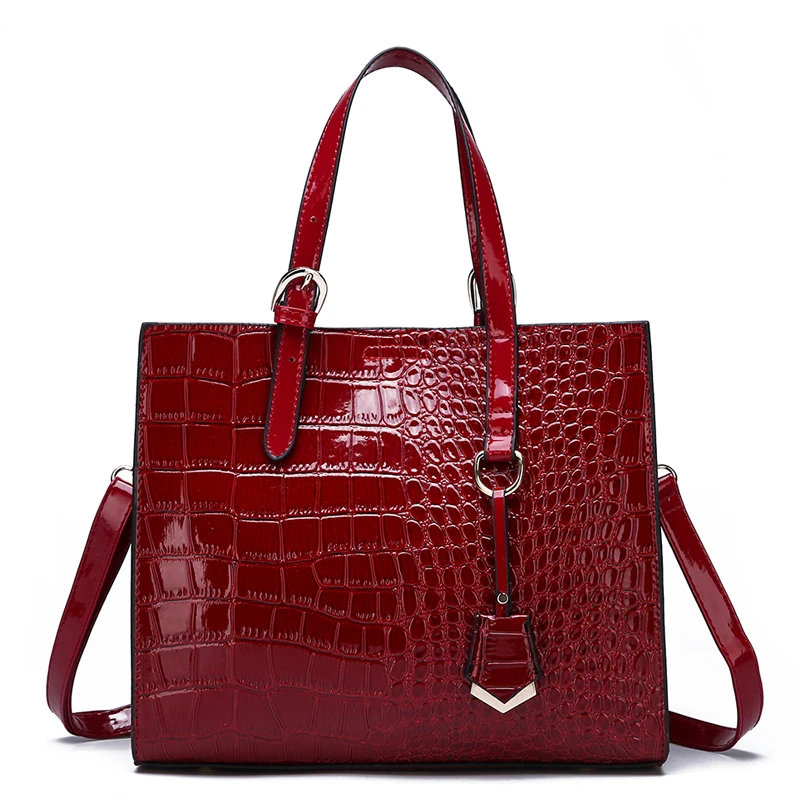 

2019 Luxury Crocodile Handbags Women Bags Designer Brand Famous Women Shoulder Bags High Quality Pu Leather Tote Bag