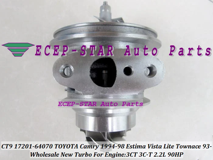 CT9 17201-64070 Turbo Turbine Turbocharger For TOYOTA Camry 1994-98 Estima 1992-93 Vista 1994-98 Lite Townace 1993-96 3CT 2.2L 90HP (4)
