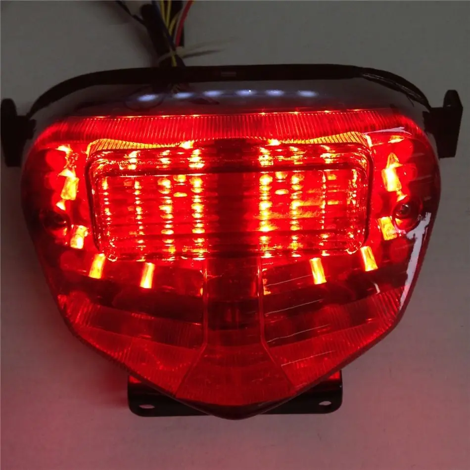 LED Brake Tail Lights with Integrated Turn Signals Indicators Smoke
