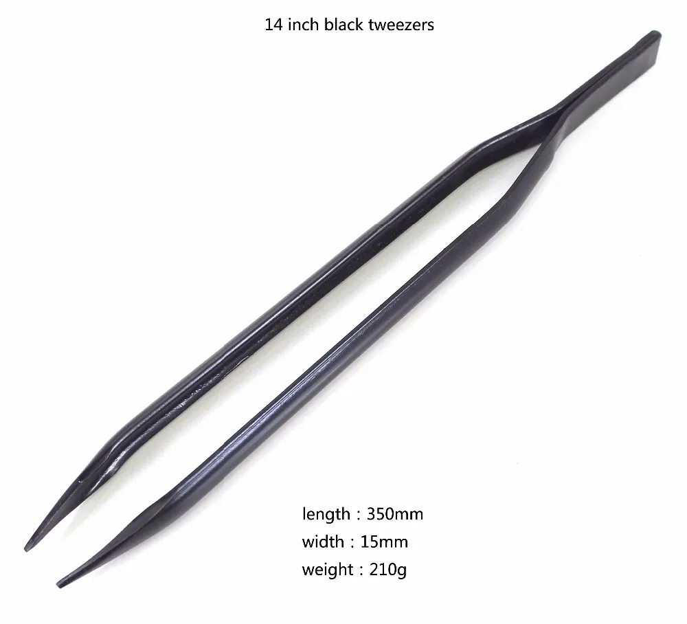 14'' black tweezers