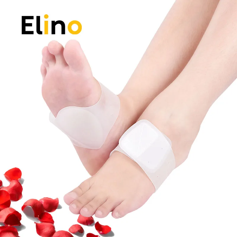 

Elino Gel Bandage Foot Heart Pads Arch Support Women Man Silicone Insoles Feet Flat Orthotics Corrector Cushion Inserts Pad