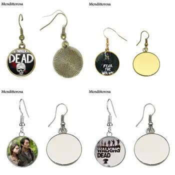 

Mendittorosa Luxury Brand Jewelry With Glass Cabochon For Women Gift The Walking Dead