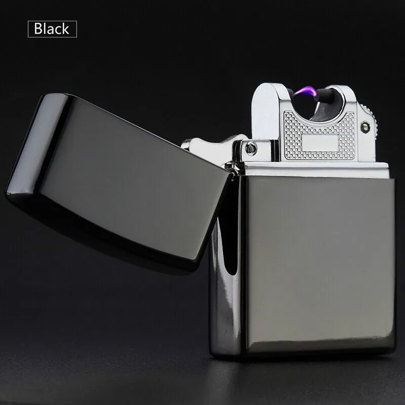 2018 New luxury brand electric pulse ligther Metal USB charging windproof lighters Flameless