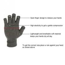 1 пара мужчин и женщин артрит снимает перчатки эластичные дышащие компрессионные перчатки рукавицы SMN88