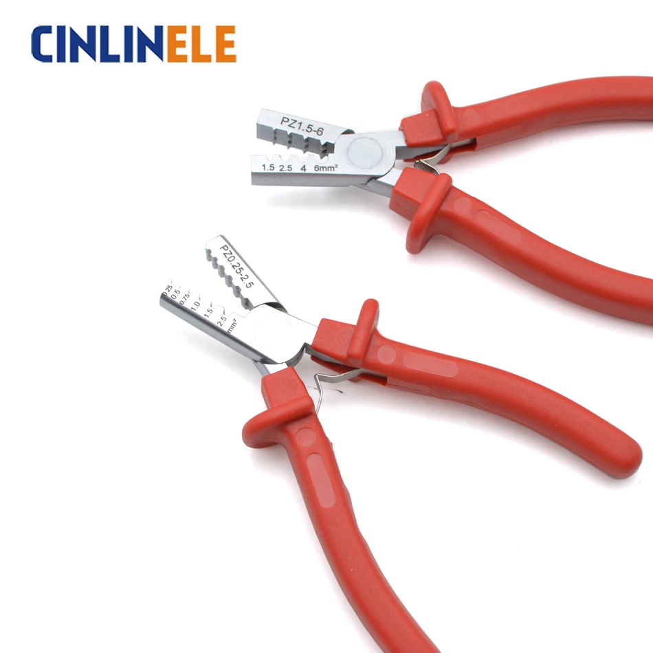 PZ 0.25-2.5 0.25-2.5mm 23-13AWG GERMANY STYLE SMALL CRIMPER PLIER electrical terminals crimping tools