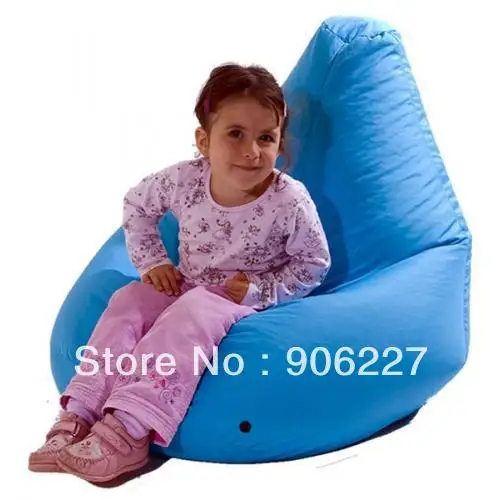 オリジナル-ジュニアブルー豆袋、子供の座席送料無料beanbag