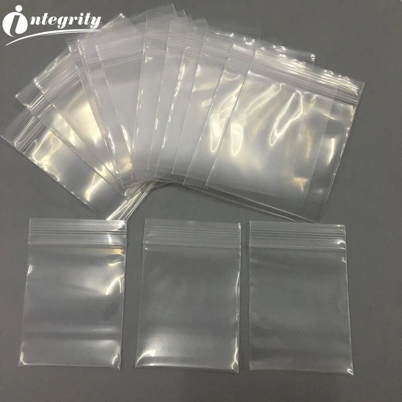 

INTEGRITY 500ps 4*6cm Self Seal Plastic packaging zip lock poly Festive Party Supplies Gift Bag Sundries Storage Waterproof bags