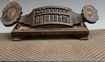 

antique QingDynasty wood carving wishful Abacus Decoration,Hand carved crafts,Decoration,collection &Adornment,Free shipping