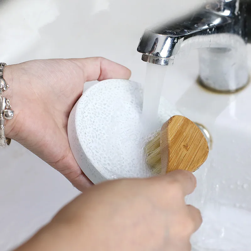 DIY креативные диатомитовые мыльницы прямоугольный круглый держатель для мыла