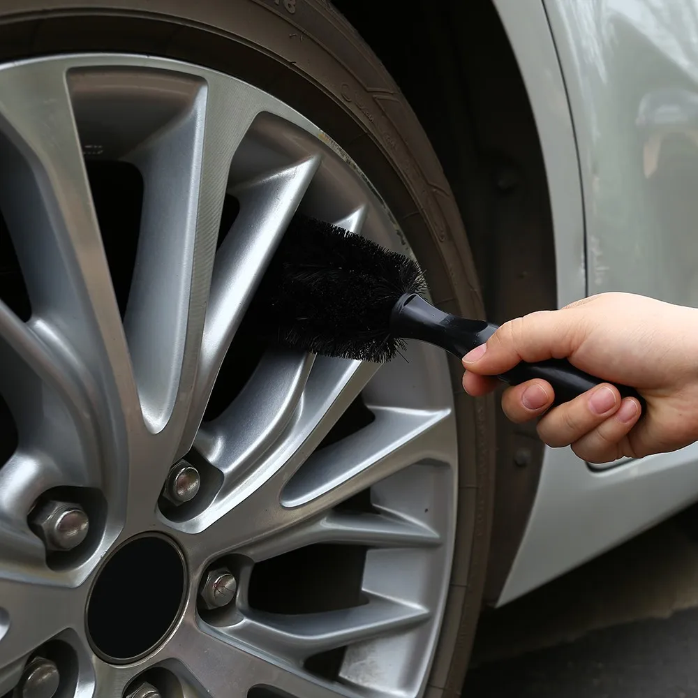1Pc Universal Car Cleaning brush Car Vehicle Motorcycle Wheel Tire Rim Scrub Detailing Brush Washing Cleaning Tool Car Cleaner