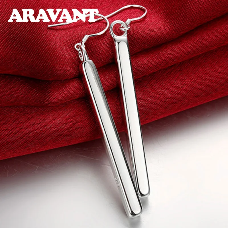 925 серебряные серьги для женщин модные длинные серьги ювелирные изделия лучший подарок