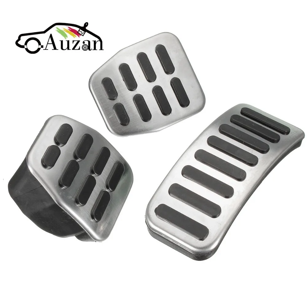 

3Pcs/Set Universal Stainless Steel MT Pedal Pads For VW Polo For Jetta MK4 For Bora Golf MK4 High Quality