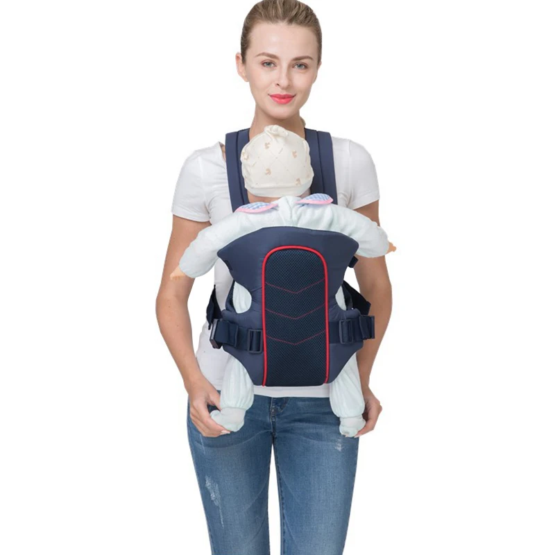 Newborn Safety Carrier 360 Cotton Ergonomic Baby Carrier Infant Backpack for 0-36 Months Kids Baby Carriage Toddler Sling Wrap - Цвет: Red