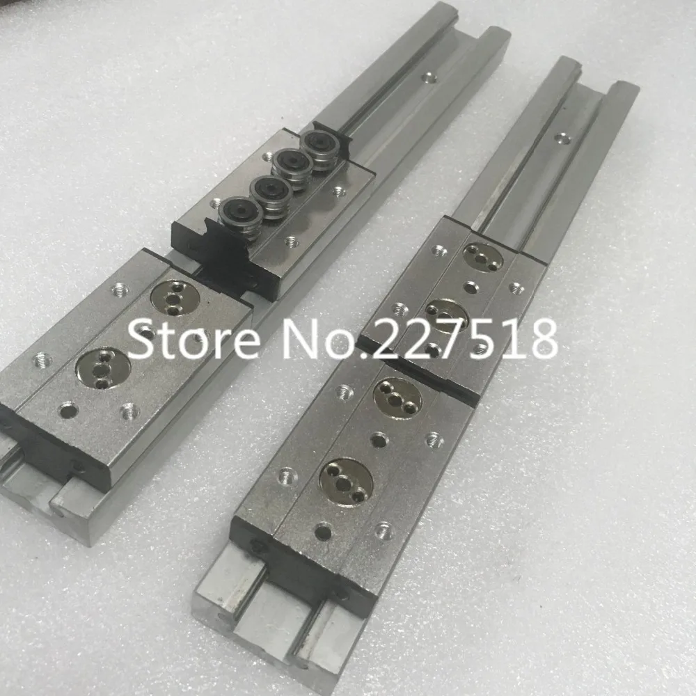 2pcs Double axis roller linear guide SGR15 L800mm +4pcs SGB15UU block multi core Motion slide rail auminum | Обустройство дома