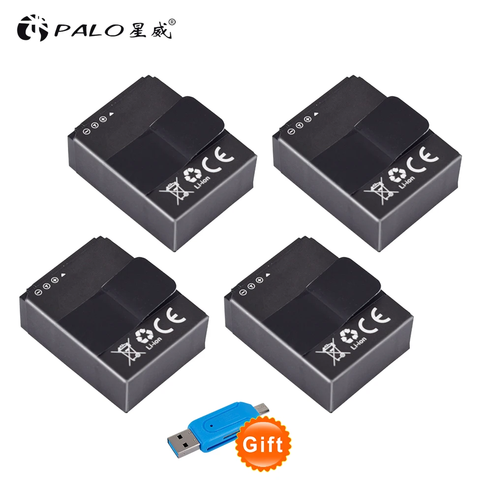 

PALO 4Pcs 1600mAh AHDBT-301 Li-ion Digital battery GoPro Hero3 Battery For GoPro Hero 3 Hero 3+ Camera