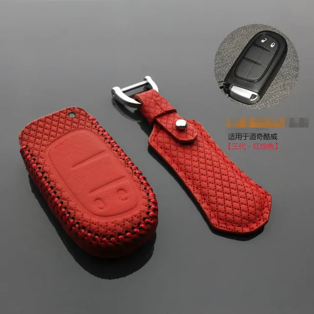 

Key cover 2 button for dodge JOURNEY 2013 2014 2015 2016 JCUV 2013 leather case wallet key3s Free shipping