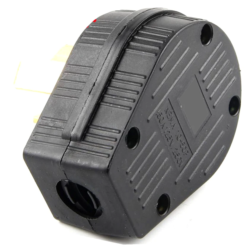 1pcs Black America 50A Nema L10-50P L10-50R US Power Electric Wired Connector Male Female Locked Receptacle Industry Plug Socket