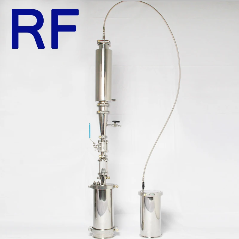 RF 500g SS304 санитарно нержавеющая сталь Reclamation травяной Dewaxing экстрактор bho, пассивная/активная система замкнутого контура