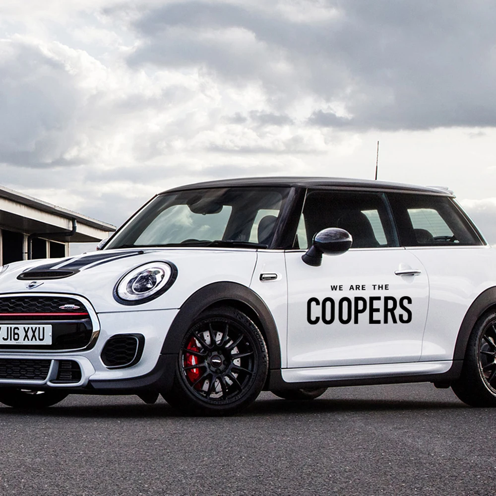 

2PCS/Lot 48CM Car Styling Door Side Auto Decor Sticker For Mini Cooper S R55 R56 R57 R58 R59 R60 R61 F54 F55 F56 F60 Accessories