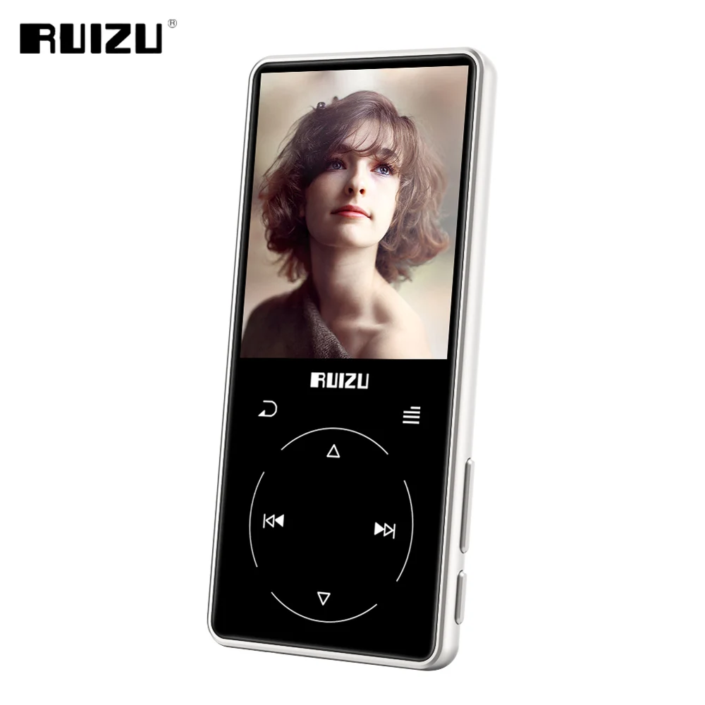 RUIZU D16 металлический Bluetooth MP3 плеер портативный аудио 8 Гб музыкальный со