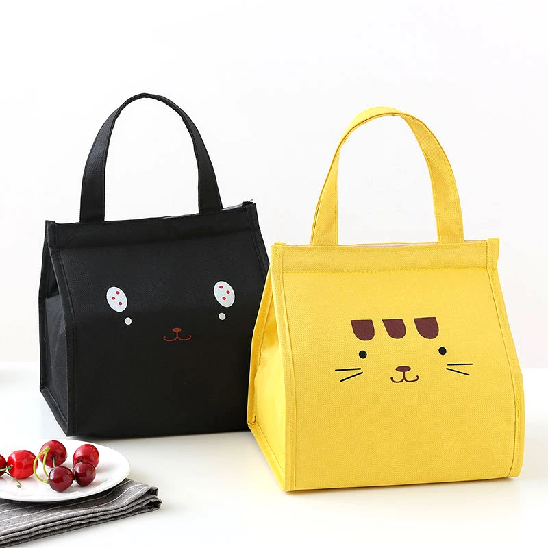 BONAMIE Hook Loop Thermal Lunch font b Bag b font Women Portable Tote Insulated font b