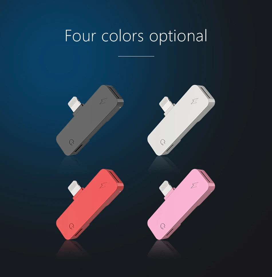 !ACCEZZ 2 in 1 Audio Adapter For iphone X 8 7 Plus XS MAX XR IOS 11 12 Lighting Charging Calling Earphone AUX Splitter Connector (14)