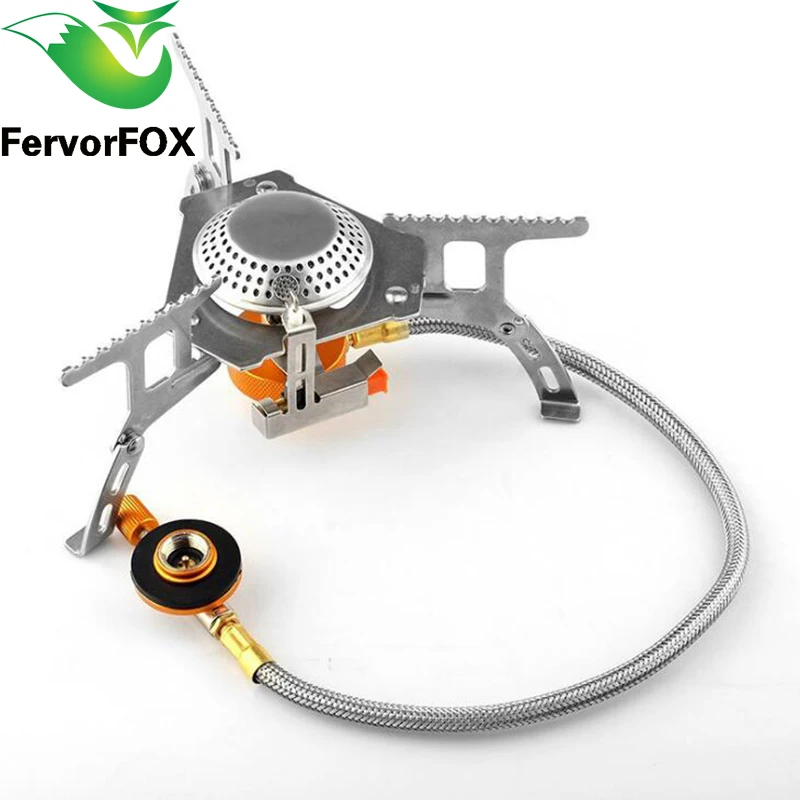 Offerte FervorFOX Pieghevole Stufa A Gas All aperto Fornelli Da Campeggio A Gas Portatile Stufa Elettronica con la Scatola Portatile Pieghevole Split Stufe 3500 W