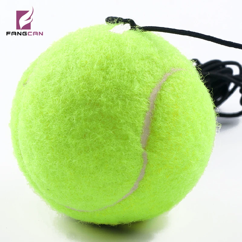 1 pc FANGCAN FCA-03 Single Training Tennis Ball 1.3m Rebounce Yellow Training Ball with Round Elastic Black String