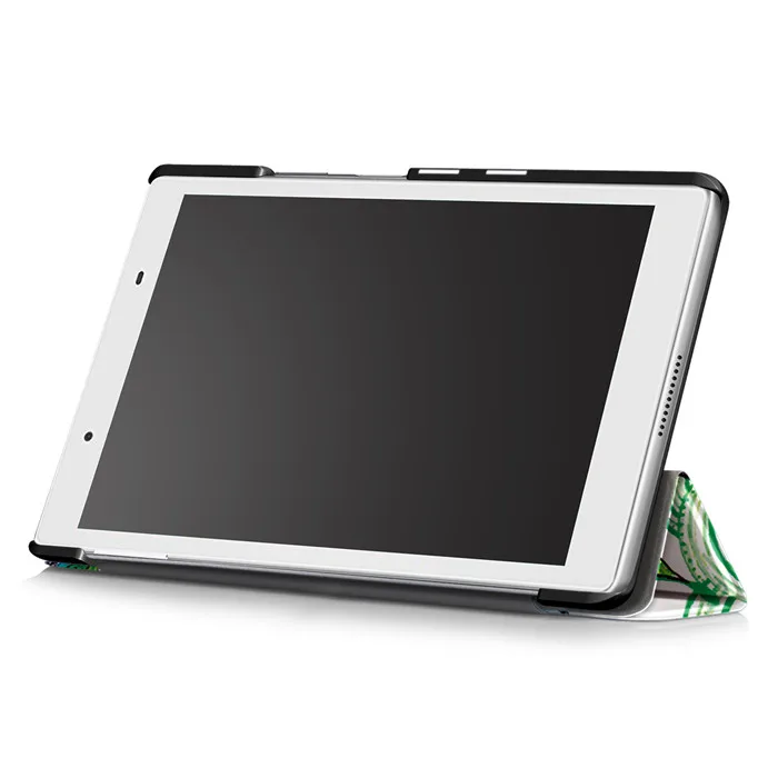 PU Чехол-подставка для lenovo Tab 4 8 TB-8504 TB-8504F TB-8504N(TAB 4 8) планшет+ 2 шт защита экрана