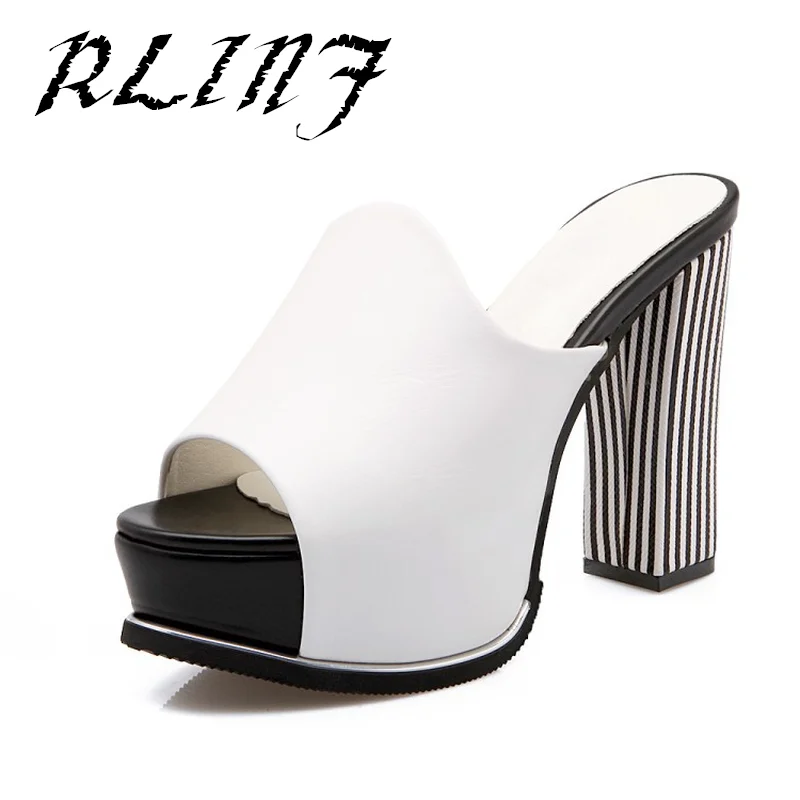 Con Impermeable Plataforma De blanco Sandalias 11 Tamaño Negro Moda Grueso Alto Zapatos Rlinf 40yards Cm Nueva Cuero 2018 33 4 Tacón La Sexy B6qYZ47w