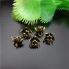 10pcs/lot Europe Antique Flower Necklace Charms Pendant Women Retro Style Bracelet Jewelry Making Handmade Crafts 9*8mm 51581 ► Photo 1/6