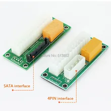 Desktop ATX 24PIN Dual PSU Power Synchronizer Start Extender Cable Card adapter for Bitcoin Mining add2psu