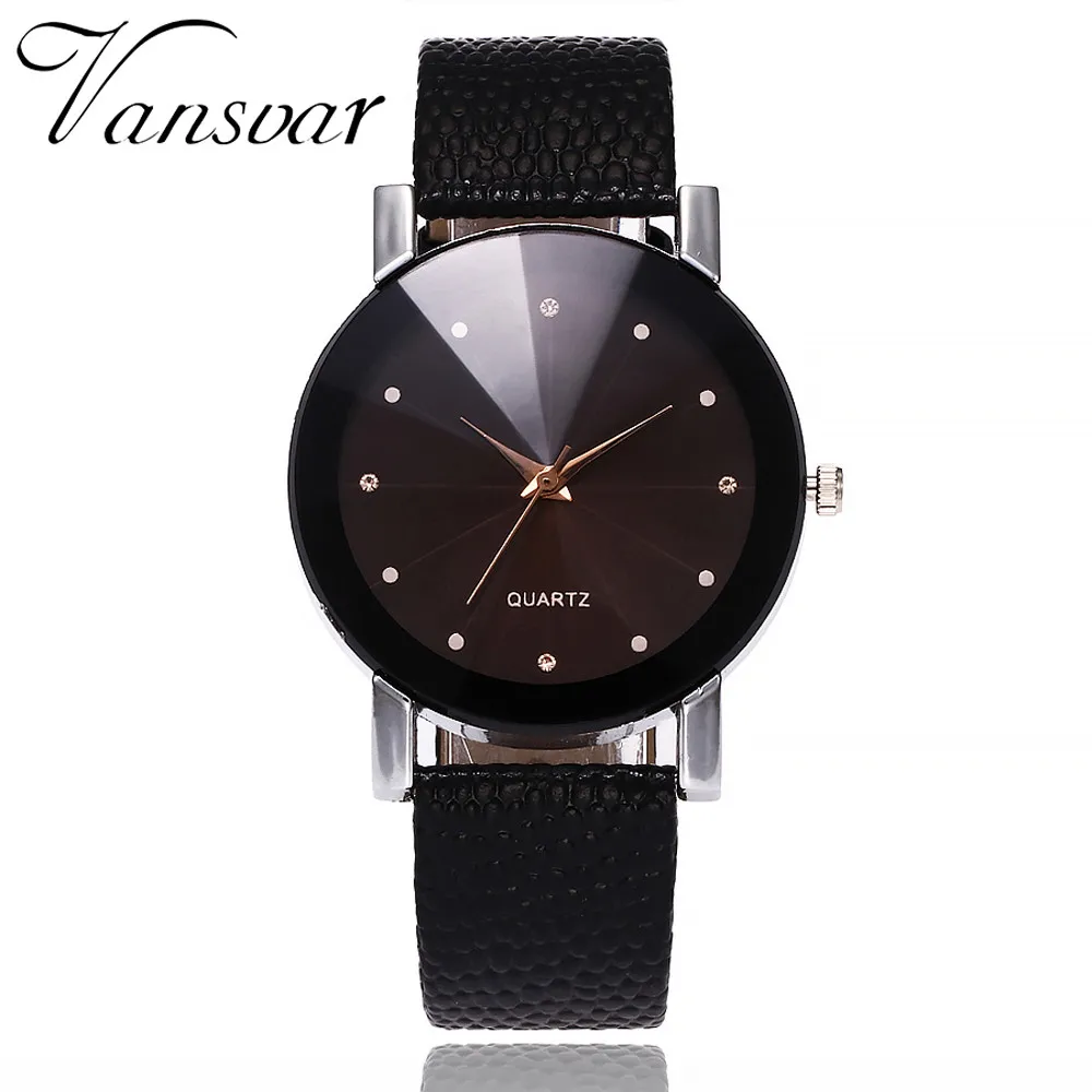 Vansvar Women's Casual Quartz Leather Band New Strap Watch Wristwatch relogio feminino Luxury Women Watches New Hot Sale M5