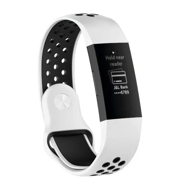 Двухцветные силиконовые часы ремешок для Fitbit Charge 3 Сменный ремень браслет Смарт-часы аксессуары