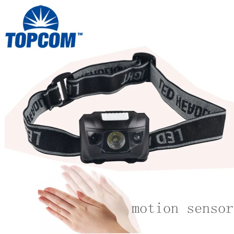 

[Free ship]3W COB LED Headlamp Headlight Motion Sensor Outdoor Running Camping LED Waterproof Headlamp