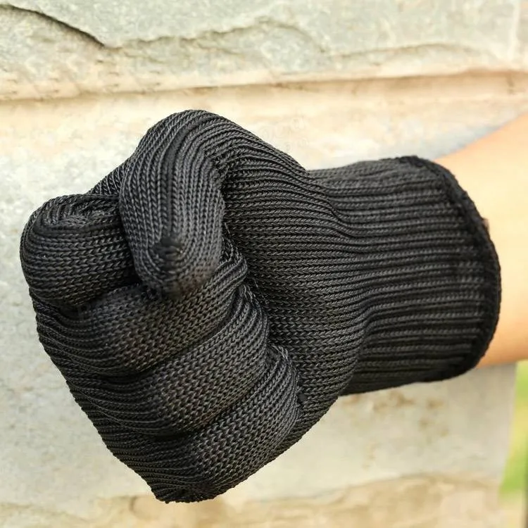 1 пара стальной проволоки безопасности анти-режущие перчатки Садоводство Кухня работа кемпинг инструмент защиты безопасности Cut-Proof металлические перчатки из сетки