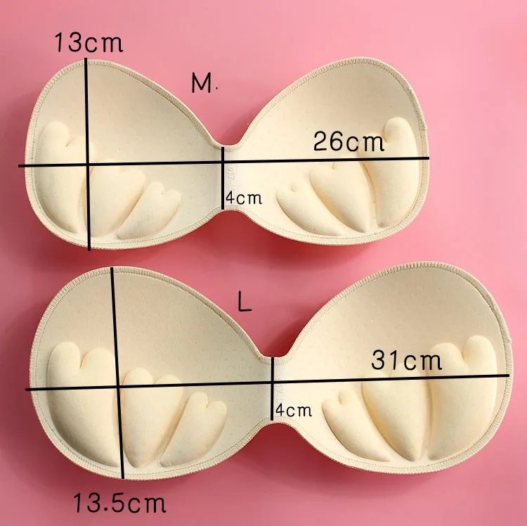 Высокое качество, уплотненная губчатая подкладка в форме сердца, цельный дышащий, обернутый грудь, бюстгальтер, жилет, нижнее белье A0111F