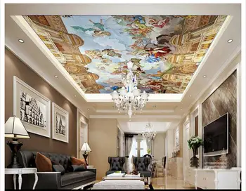 

3d wallpaper customized ceiling wallpaper murals European style ceiling mural ceiling frescoes Zenith mural wall home decoration