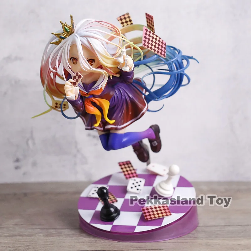 

Anime Life No Game No Life Shiro Game of Life Painted Third Generation Game of Life 1/8 Scale PVC Figure Model Toy 18cm